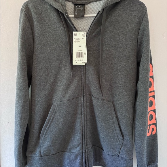 NWT Adidas zip up lightweight jacket, size medium - Picture 2 of 5